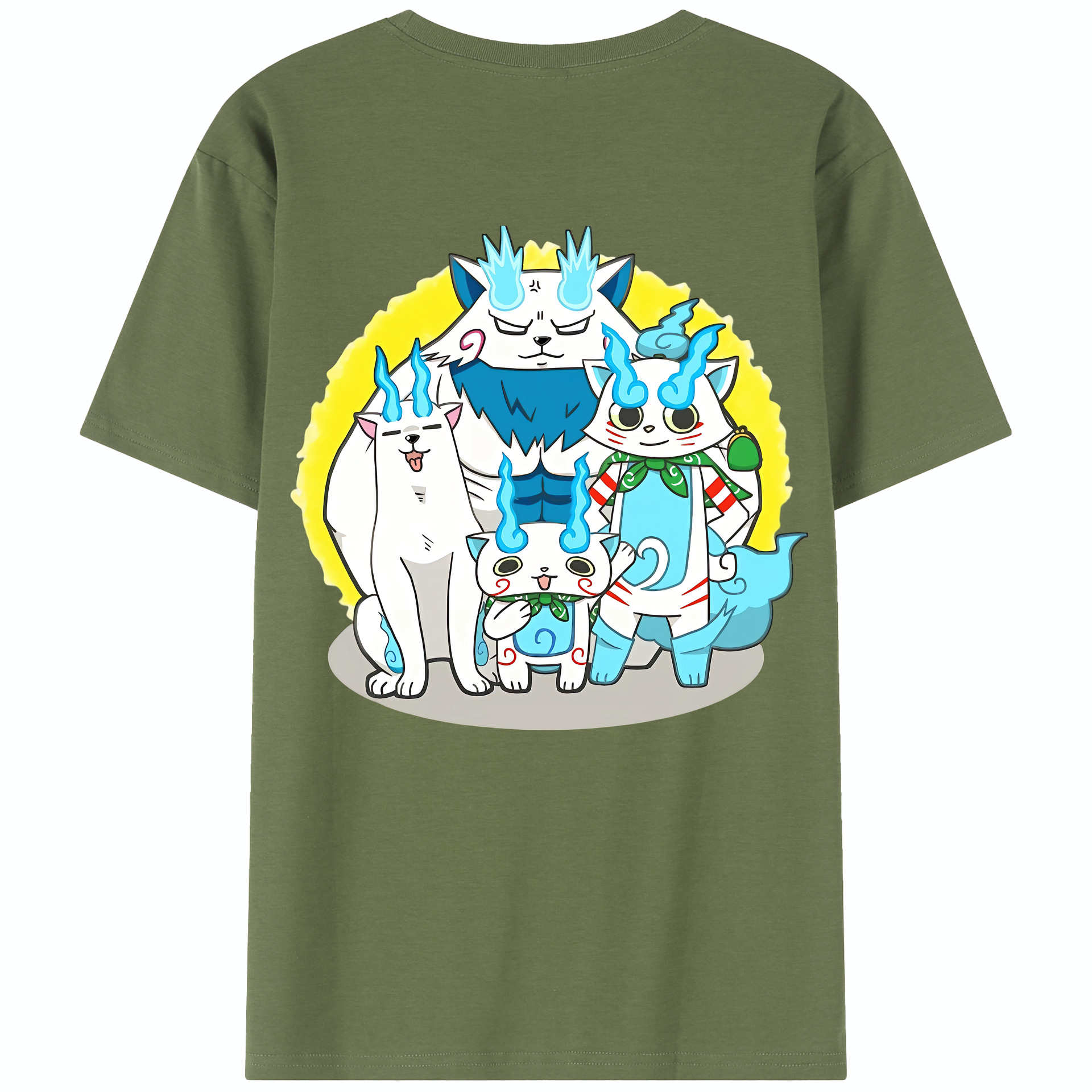 （画像用） 妖怪ウォッチ Yo-kai Watch 綿100％半袖Tシャツ（背面プリント）